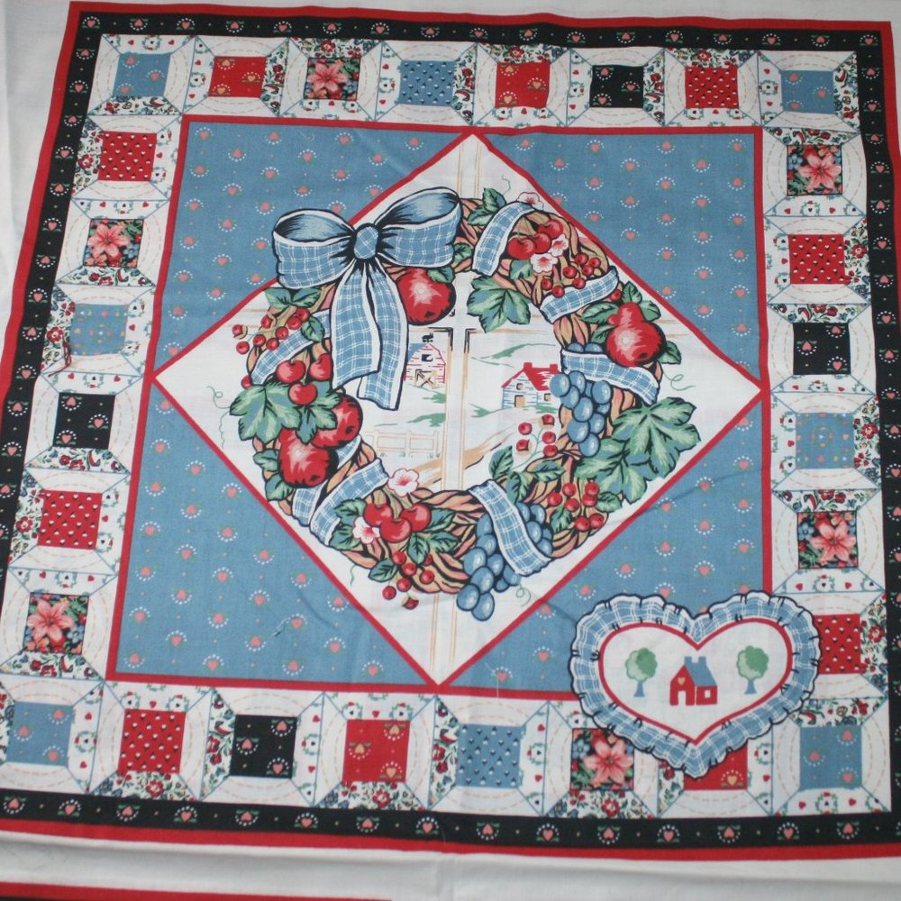 FABRIC - #1272 - Cotton - Pillow Panels Farmhouse Country 44 x 36